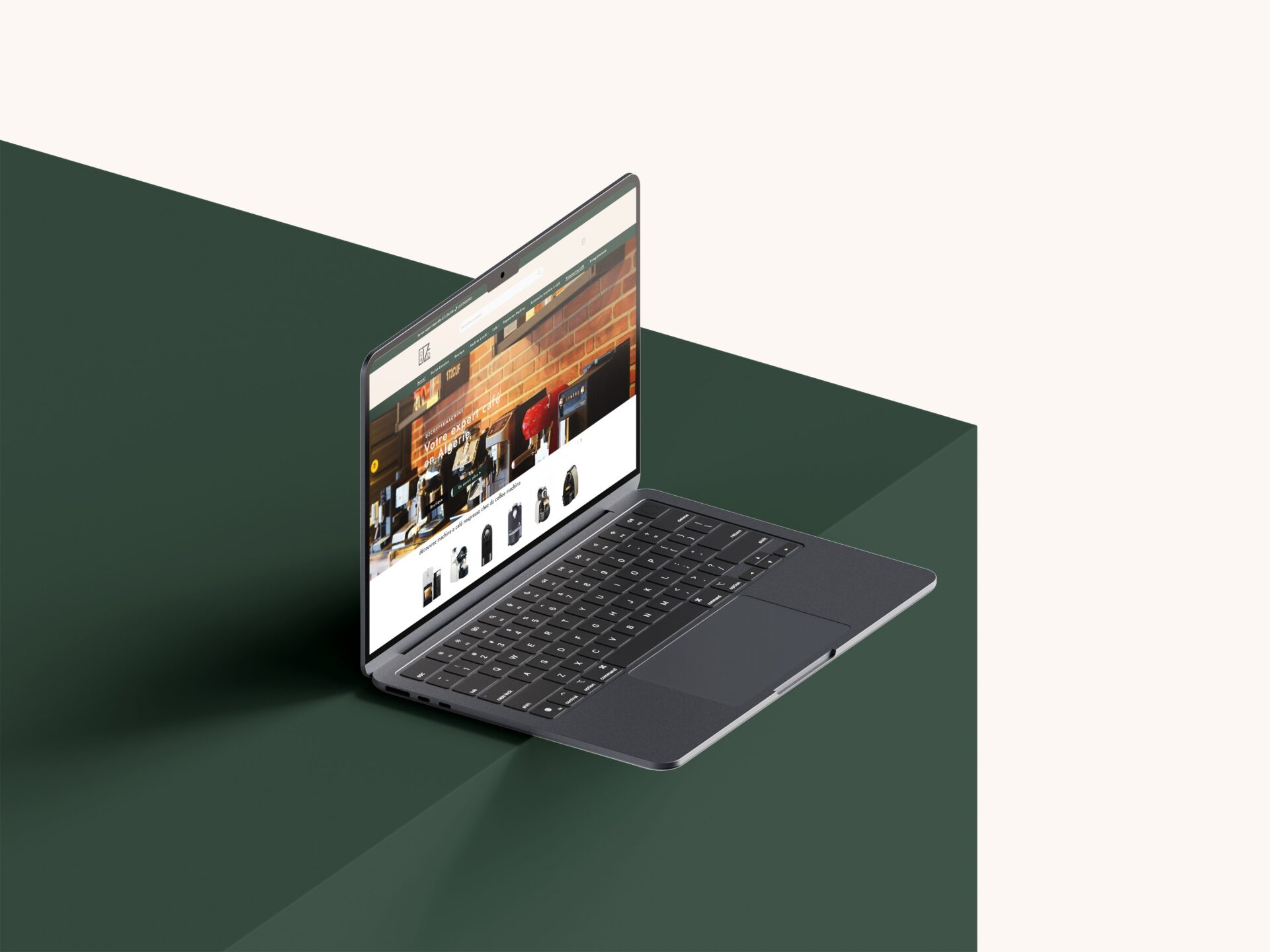 conception site web en Algérie intouch | client dz coffee machine site e-commerce