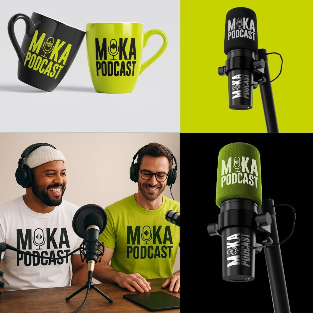 Création logo moka podcast en Algérie par intouchdz