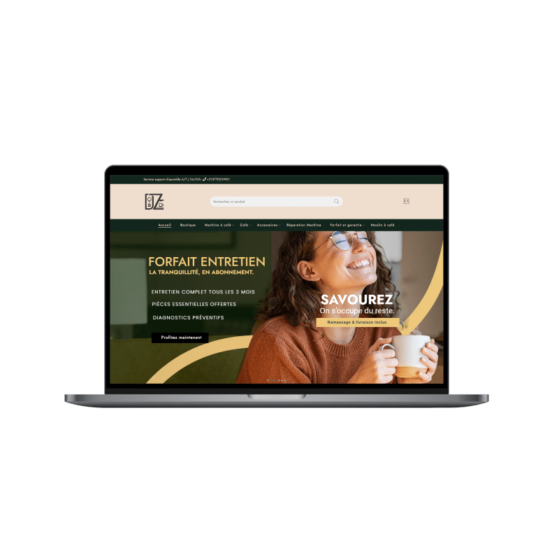 site e-commerce dz coffee machine